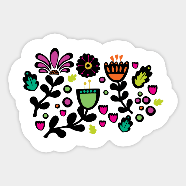 Neon Garden Sticker by Jackie Hurd